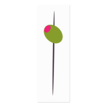 Olive for Martini Bridal Shower Business Cards