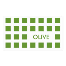 olive green (mod squares) business card template