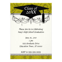 olive greens formal damask pattern custom announcement