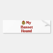 Olive (I Love) My Basset Hound Bumper Sticker