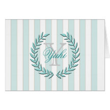 Olive Leaf A7 Greeting Card (Mint)