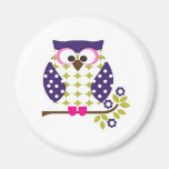 olive & moss owl magnets