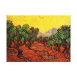 Olive Trees with Yellow Sky and Sun, van Gogh canvas prints