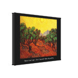 Olive Trees with Yellow Sky and Sun, van Gogh canvas prints
