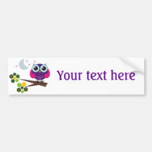 oliver, the owl bumper sticker