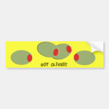 Olives Design Gifts "Got Olives?" Bumper Sticker