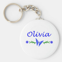 Olivia (Blue Butterfly) Key Chains
