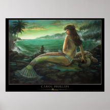 olivine- hawaiian mermaid poster carol phillips