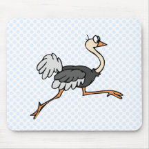 Ollie Ostrich Mouse Pad