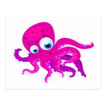 Olly The Octopus Postcard