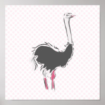 Olympia Ostrich Poster