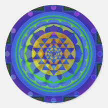Om (AUM) Yantra mandala Stickers