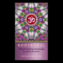 Om Energy Yoga Healing Star Business Card business cards