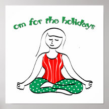 Om for the Holidays Posters