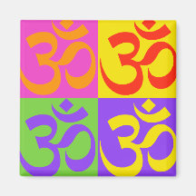 Om Fridge Magnet