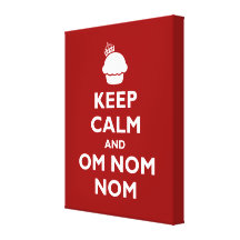 Om Nom Nom Canvas Prints