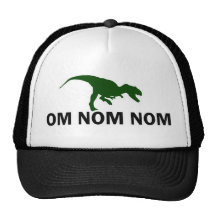 Om Nom Nom Dinosaur Rawr trucker Mesh Hat