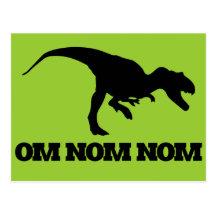 Om Nom Nom Postcard