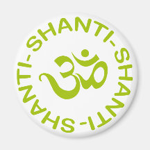 Om Shanti Shanti Shanti Gift Fridge Magnet