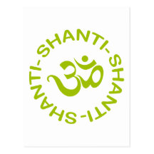 Om Shanti Shanti Shanti Gift Postcards