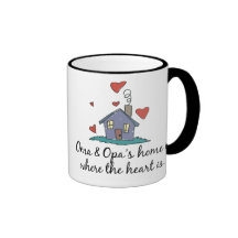 Oma and Opa's Home is Where the Heart is Coffee Mugs