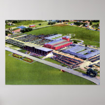 Omaha Nebraska Ak Sar Ben Race Track and Coliseum Print