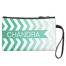 Ombre Chevron Style! | emerald Wristlets