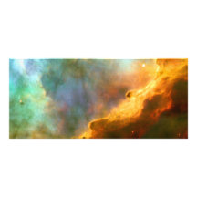 Omega / Swan Nebula (Hubble Telescope) Customized Rack Card