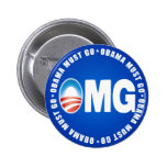 OMG Obama Must Go - Anti Obama 2012 Pins
