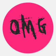 OMG ROUND STICKER