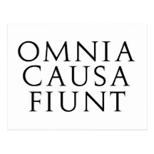 Omnia Causa Fiunt Post Cards