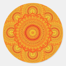 omulyana dancing mandala sticker
