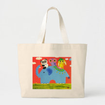 On A Giant's Back Canvas Bag