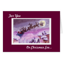 On Christmas Eve, Feed Santa's Reindeer Card