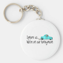 On Our Honeymoon Ignore Us Key Chain