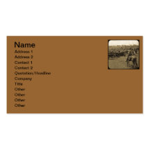 On Texas Plains Beneath the Skies of Blue Business Card