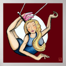 On the flying trapeze print