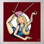 On the flying trapeze print