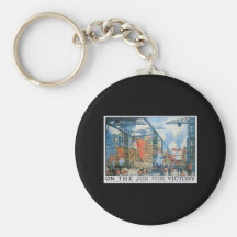 On The Job For Victory Keychains