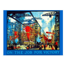On the Job - Postcard