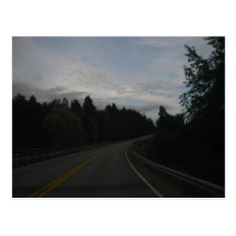 On the road postcard