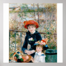 On the Terrace. Pierre Auguste Renoir. Print