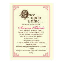 Once upon a time... Baby Shower Invitation Post Cards