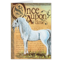 Once upon A time Unicorn Greeting Card