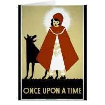 Once Upon a Time - WPA Poster - Greeting Cards