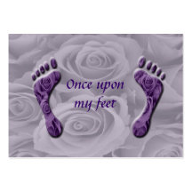 once upon my feet business card
