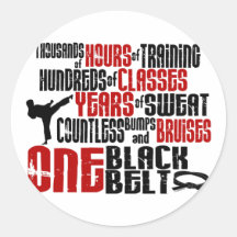 ONE Black Belt 2 KARATE T-SHIRTS & APPAREL Sticker