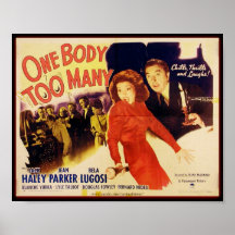 "One Body Too Many" (1944) Bela Lugosi Poster