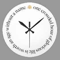 One Crowded Hour Wall Clock wall clocks