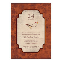 One Fall Day Invitations